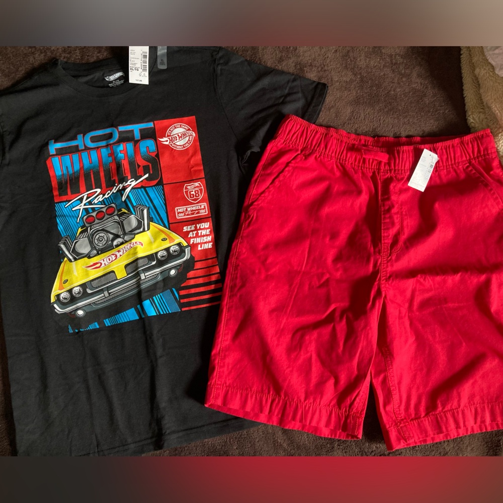 Boys XL Shorts and T-shirt